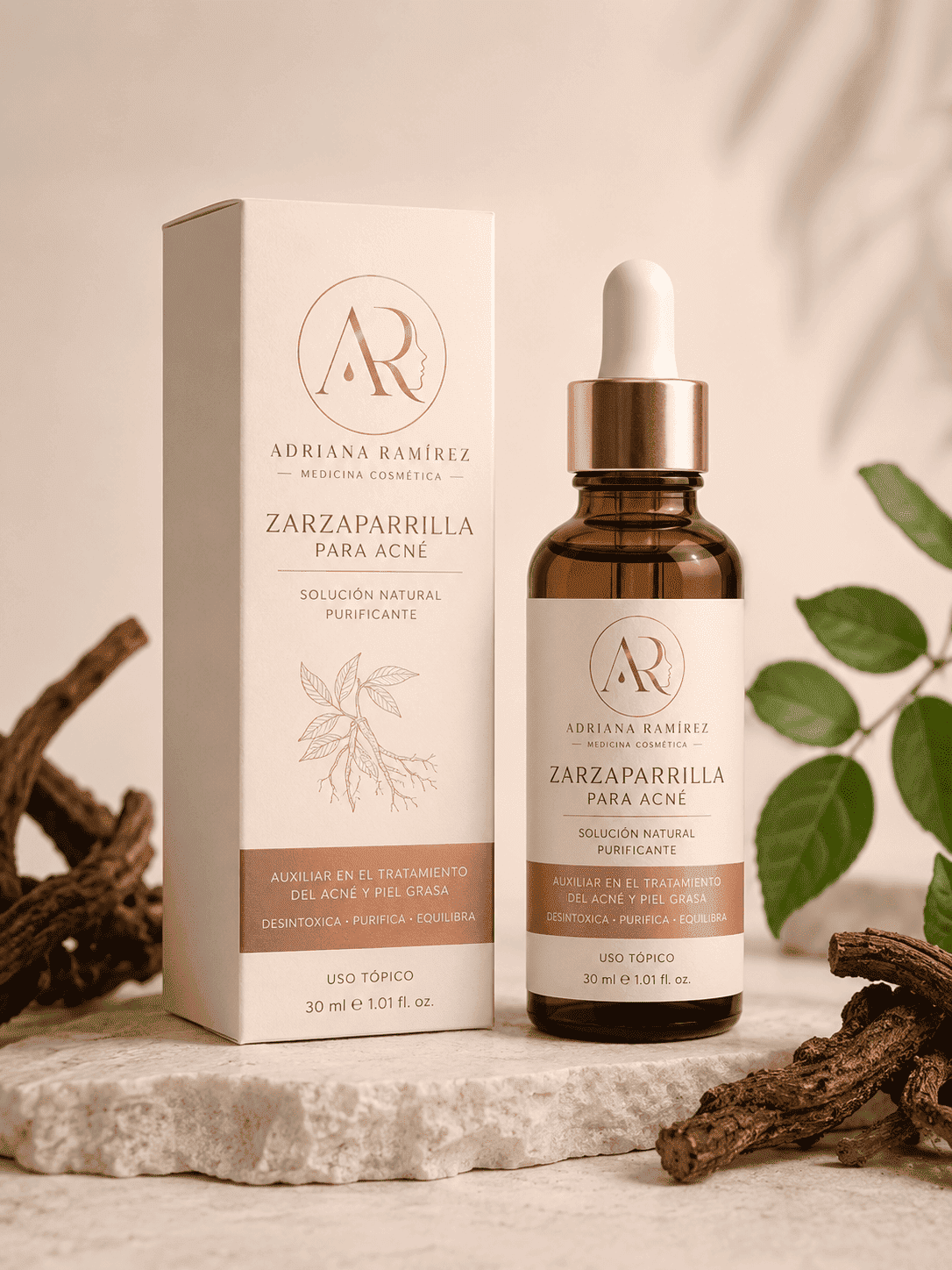 Zarzaparrilla para Acné – Adriana Ramírez